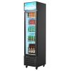Commercial Merchandiser Refrigerator, 7.5 Cu.Ft / 213 L Glass Door Display Refrigerator, Upright Beverage Cooler with Customizable Lightbox