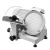 Commercial Meat Slicer, 300W Electric Cutter, Removable 10" Carbon Steel Blade and Food Tray, 0-0.47" Adjustable Thickness Food Slicer Machine
