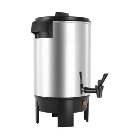 Commercial Coffee Urn, 30 Cup 152oz Hot Beverage Dispenser with Dripless Faucet, 1090W Quick-Brewing Coffee Maker, Automatic Temperature Control