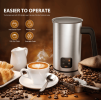 Automatic Milk Heater 500W SUS304 BPA-Free 4-in-1 Milk Heater with 360° Rotating Base 300ml Hot/Cold Foam Adjustable Temperature & Thickness Removable