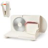 Meat Slicer, 6.7" Foldable Electric Cutter with Dual Security Lock, 0-0.59" Adjustable Thickness, Easy to Clean, 180W Home Food-Slicer for Frozen Meat