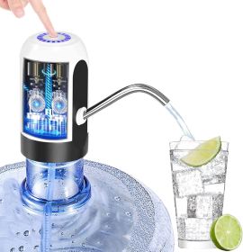 Water Bottle Pump 5 Gallon Electric Drinking Water Pump Portable Water Dispenser USB Charging Water Bottle Pump Water Bottle for Universal 2-5 Gallon