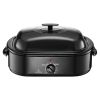 Roaster Oven, 18QT Fast-Cooking Turkey Roaster, 150-450 Fahrenheit Adjustable Temp Turkey Oven with Self-Basting Lid, Removable Pan and Rack