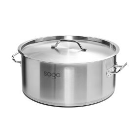 2.4 Gal Top Grade Thick Stainless Steel Stock Pot 18/10