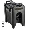 Insulated Beverage Dispenser, 2.5 Gallon, Food-grade LDPE Hot and Cold Beverage Server