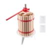 4.75 Gal/18L Fruit Wine Press, Solid Wood Basket with 8 Blocks, Heavy Duty Manual Juice Maker