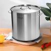 8.7 Gallon Top-Grade Thick Stainless Steel Stock Pot 18/10 – Heavy-Duty Cooking Pot for Soup, Stew, Boiling, and Catering