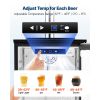 Beer Kegerator, Single Tap Commercial Draft Beer Dispenser for D system, Refrigerator With Shelves, Hold 1 Sixth Keg, 2.5lbs CO2 Tank, 92L