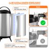 Stainless Steel Insulated Beverage Dispenser, 2.4 Gallon 9.2 Liter, Thermal Hot and Cold Drink Server Dispenser with Spigot Handle