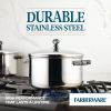 Classic Series 6 Quart Stainless Steel Stockpot with Lid, Induction Compatible, Metal Utensil and Dishwasher Safe, Stainless Steel