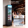 Commercial Merchandiser Refrigerator, 7.5 Cu.Ft / 213 L Glass Door Display Refrigerator, Upright Beverage Cooler with Customizable Lightbox