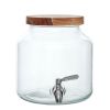 (2 pack)Glass 1.5 gal Leak Proof Beverage Dispenser