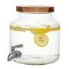 (2 pack)Glass 1.5 gal Leak Proof Beverage Dispenser