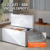 Chest Freezer, 17 Cu.ft Freestanding Top Open Door Commercial Chest Freezers, with 4 Removable Baskets, Locking Lid