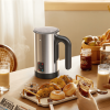 Automatic Milk Heater 500W SUS304 BPA-Free 4-in-1 Milk Heater with 360° Rotating Base 300ml Hot/Cold Foam Adjustable Temperature & Thickness Removable