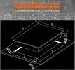 110V, Ramblewood 2 Burner Electric Cooktop, EC2-27, UL rated German EGO burner.