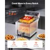 Commercial Electric Deep Fryer, Oil Filtration Upgrade, 9.51 Qt, 1750W Stainless Steel Countertop Fryer with Basket and Lid, Temp Control
