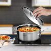 11.6 Gal Top-Grade Thick Stainless Steel Stock Pot 18/10 – Heavy-Duty Stockpot for Soup, Stew, Cooking, and Catering Use