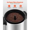 Commercial Coffee Urn, 30 Cup 152oz Hot Beverage Dispenser with Dripless Faucet, 1090W Quick-Brewing Coffee Maker, Automatic Temperature Control