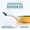 Style 10 Inch Nonstick Cookware Frying Pan, Dishwasher Safe and Oven Safe to 500°F, Yellow