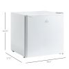 1.1 Cu.Ft Mini Freezer, Compact Upright Design, Reversible Door, Removable Shelves, White, for Home, Dorm, Office Appliances