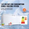 Chest Freezer, 17 Cu.ft Freestanding Top Open Door Commercial Chest Freezers, with 4 Removable Baskets, Locking Lid