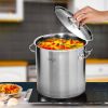 8.7 Gallon Top-Grade Thick Stainless Steel Stock Pot 18/10 – Heavy-Duty Cooking Pot for Soup, Stew, Boiling, and Catering