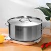 11.6 Gal Top-Grade Thick Stainless Steel Stock Pot 18/10 – Heavy-Duty Stockpot for Soup, Stew, Cooking, and Catering Use