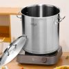 5.5 Gallon Top Grade Thick Stainless Steel Stock Pot 18/10