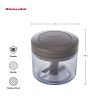 Manual Pull Food Chopper and Processor, Charcoal