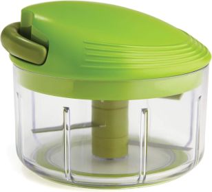 Pull Chop Chopper/Manual Food Processor with Cord Mechanism, Green, 2-Cup (Material: Plastic)