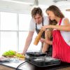 Portable Double Electric Burner, 2000W Even Heating with Independent Thermostat, Compact Hot Plate for College Dorms Small Apartments Campers