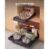 Pull Out Cabinet Organizer, 4 Pack Expandable Width (12.2"-18.9"), 20.47" Deep Pull Out Drawers for Cabinets