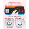 Electric Cotton Candy Machine, 1000W Electric Floss Maker With Cover, Commercial Cotton Candy Machine w/Stainless Steel Bowl & Sugar Scoop