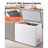 Chest Freezer, 6.7 Cu.ft Compact Deep Freezer