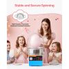 Electric Cotton Candy Machine, 1000W Electric Floss Maker With Cover, Commercial Cotton Candy Machine w/Stainless Steel Bowl & Sugar Scoop