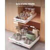 Pull Out Cabinet Organizer, 2 Pack Expandable Width (12.2"-18.9"), 20.47" Deep Pull Out Drawers for Cabinets